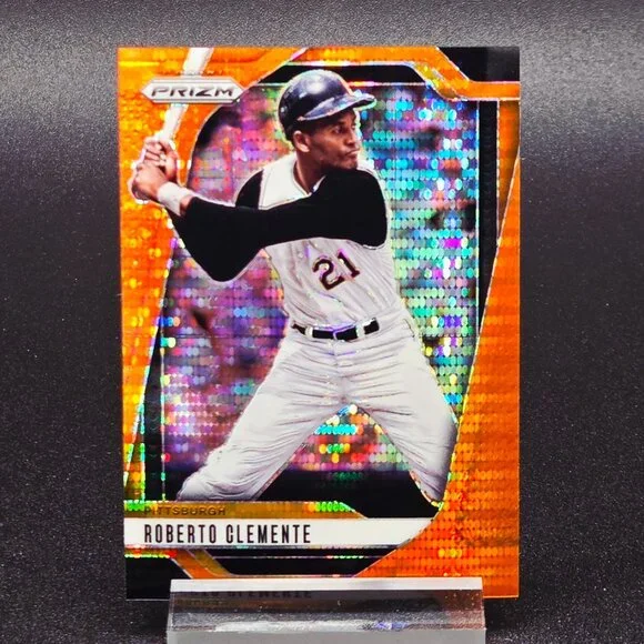 Roberto Clemente Orange Pulsar Pink Ice Gold A&G 395/399 Pittsburgh Pirates Star - Picture 2 of 7